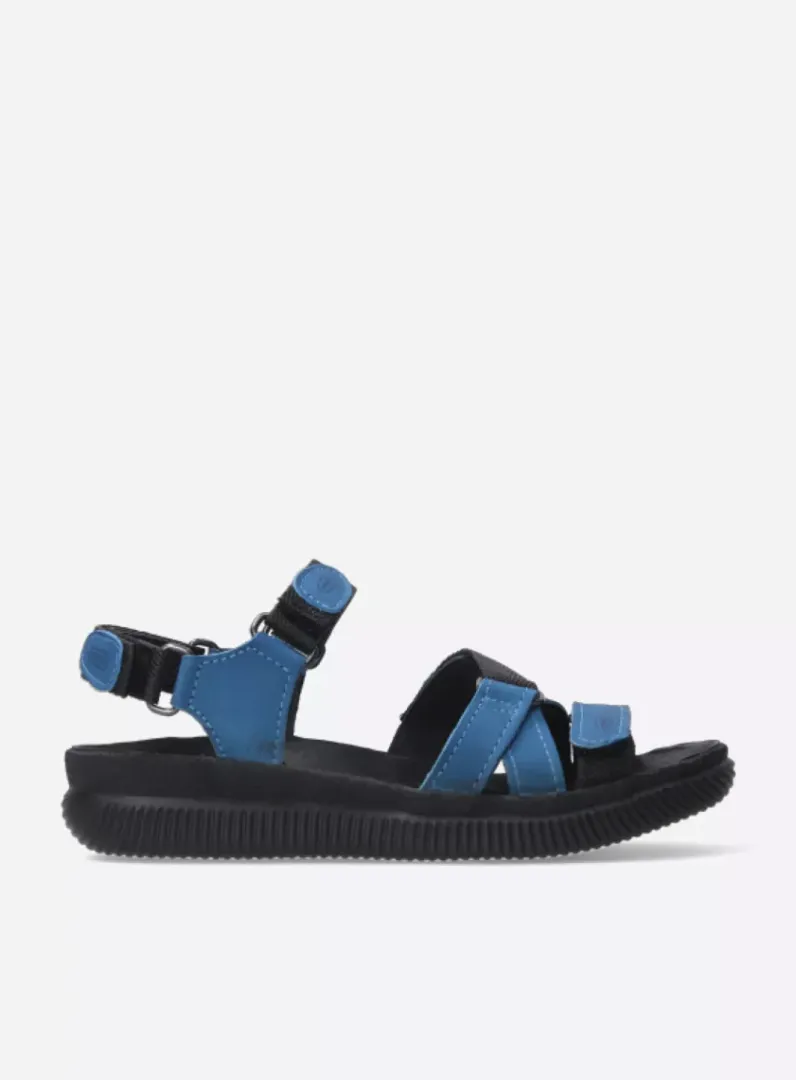 DAMES Wolky Sandalen<Action Lady - jeans gevet leer