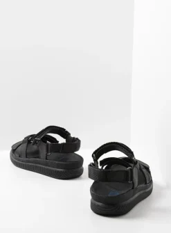 DAMES Wolky Sandalen<Action Lady - zwart gevet leer