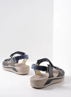 DAMES Wolky Sandalen<Acula - blauw leer