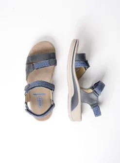 DAMES Wolky Sandalen<Acula - blauw leer