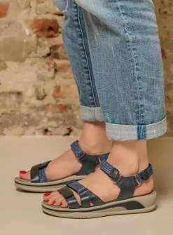 DAMES Wolky Sandalen<Acula - blauw leer
