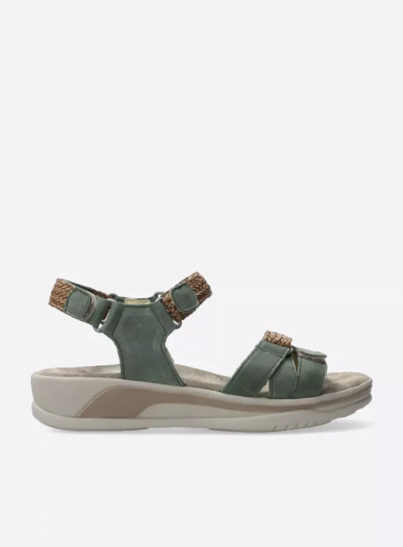 DAMES Wolky Sandalen<Acula - saliegroen nubuck