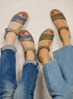 DAMES Wolky Sandalen<Acula - saliegroen nubuck