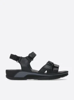DAMES Wolky Sandalen<Acula - zwart leer