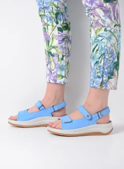 DAMES Wolky Sandalen<Adura - hemelsblauw nubuck