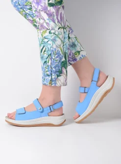 DAMES Wolky Sandalen<Adura - hemelsblauw nubuck