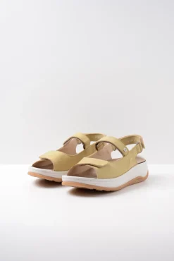 DAMES Wolky Sandalen<Adura - lichtgroen nubuck