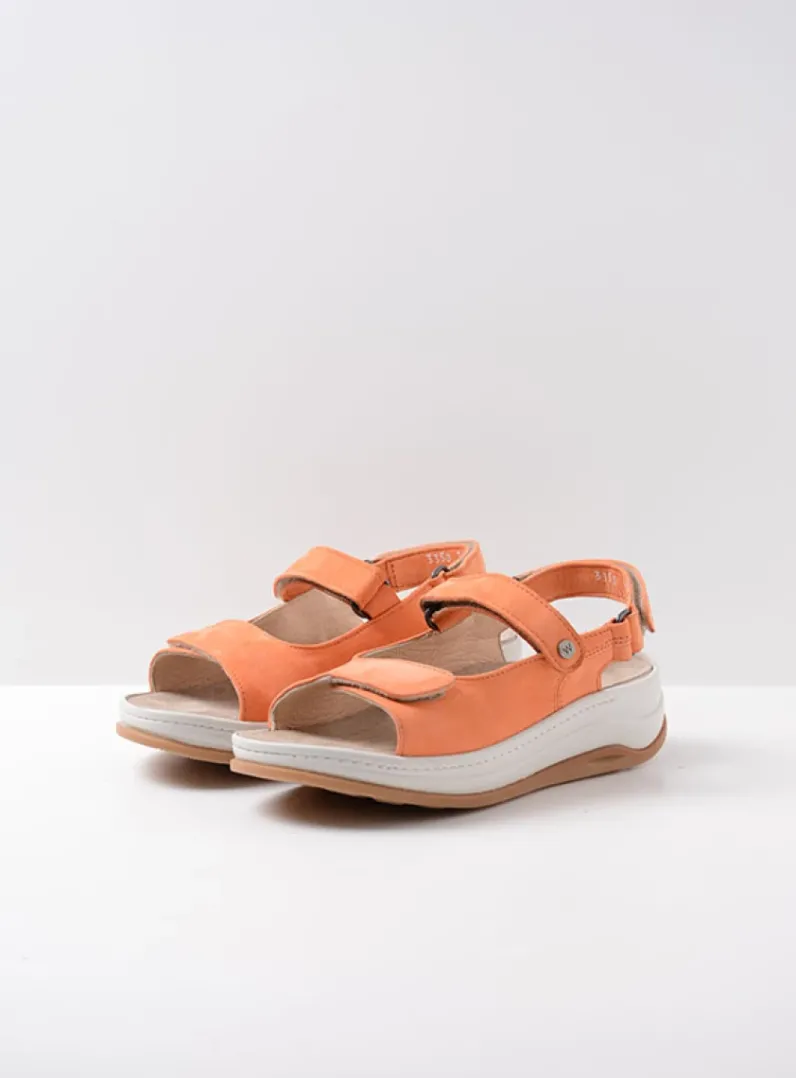 DAMES Wolky Sandalen<Adura - oranje nubuck
