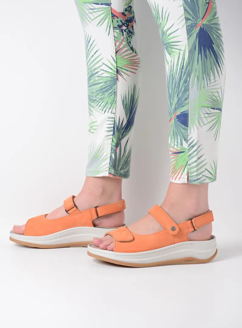 DAMES Wolky Sandalen<Adura - oranje nubuck