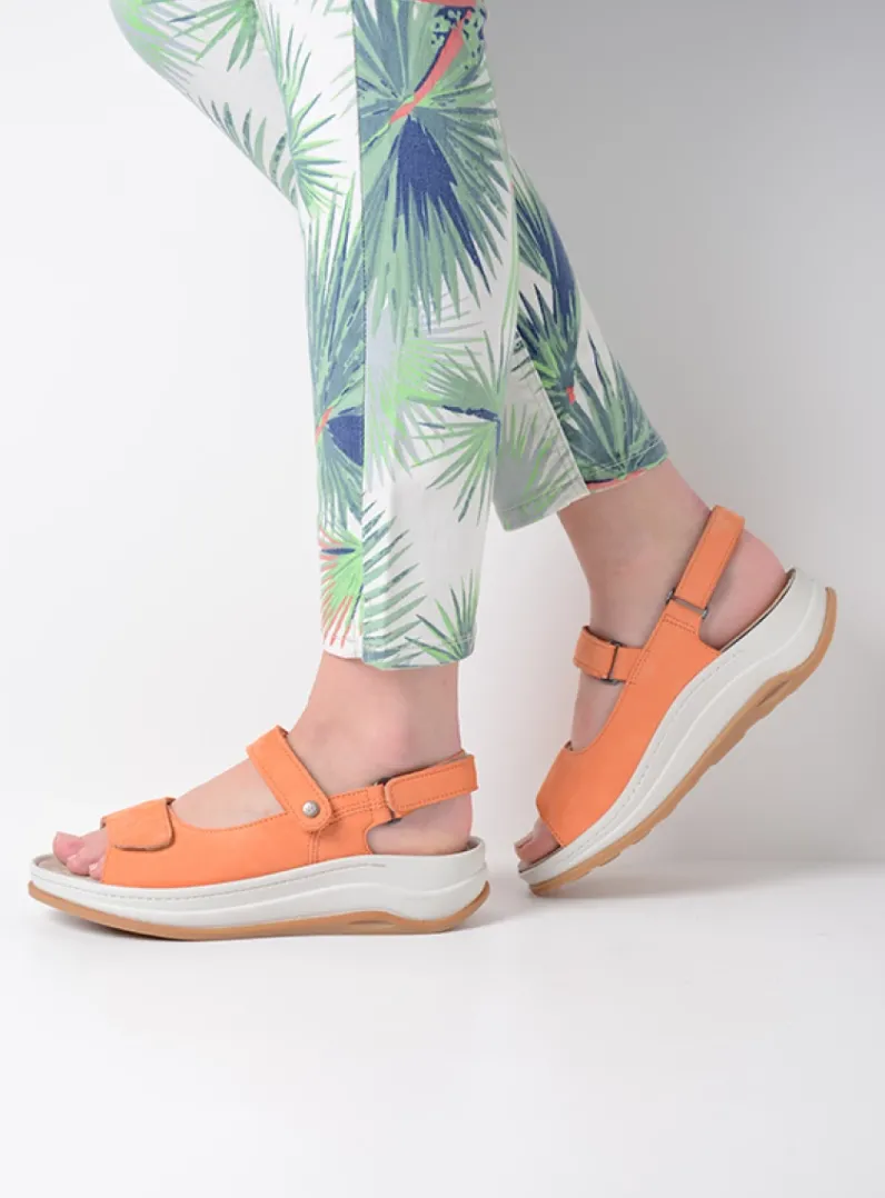 DAMES Wolky Sandalen<Adura - oranje nubuck