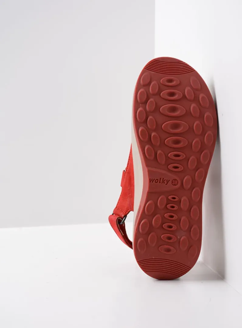 DAMES Wolky Sandalen<Adura - rood nubuck