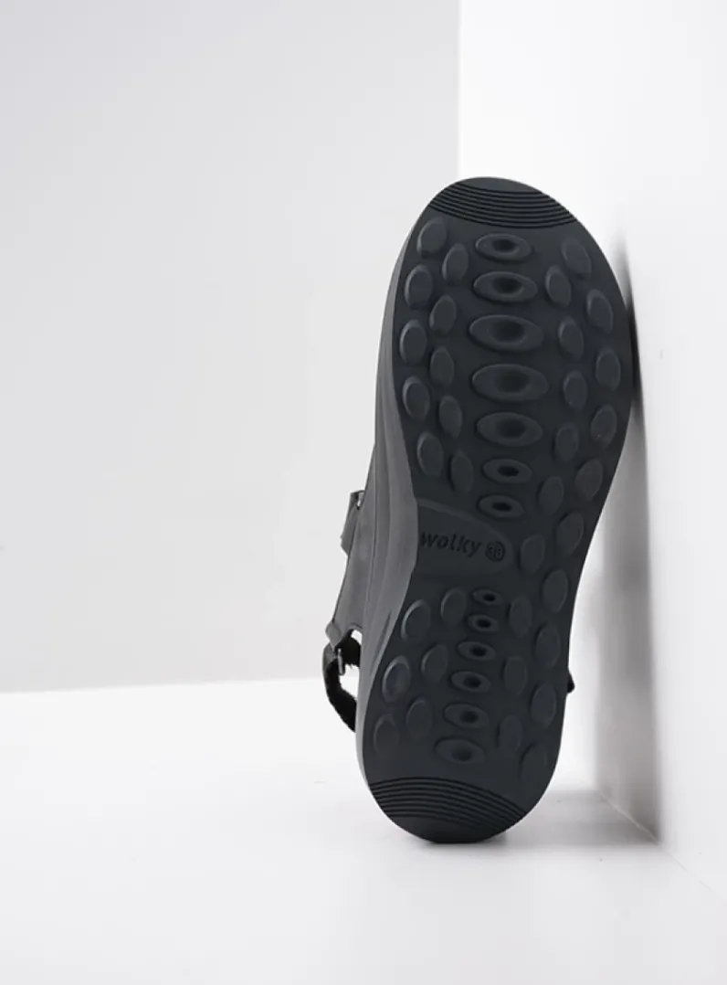 DAMES Wolky Sandalen<Adura - zwart leer