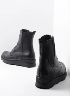 DAMES Wolky Veterlaarzen|Herfst/Winter<Akita HV - zwart leer