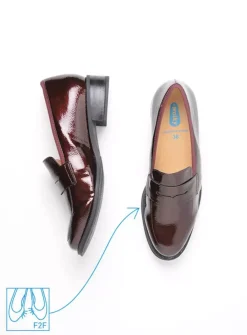 DAMES Wolky Instappers|Herfst/Winter<Alabama F2F - bordeaux lak stretch biocare