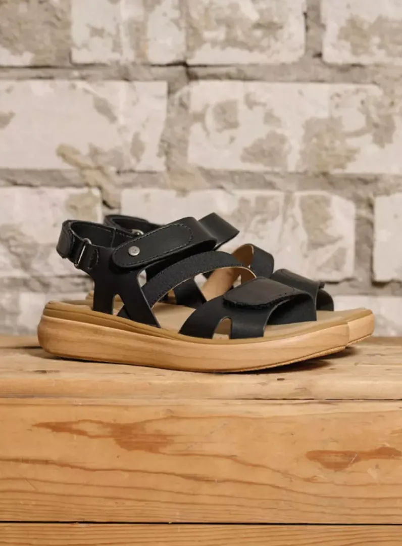 DAMES Wolky Sandalen<Amara - zwart biocare