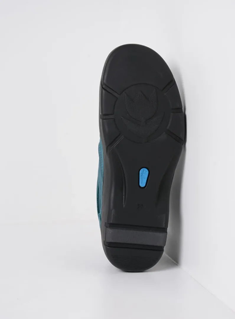 DAMES Wolky Hoge Veterschoenen|Wandelschoenen<Annemarie XW - petrol nubuck