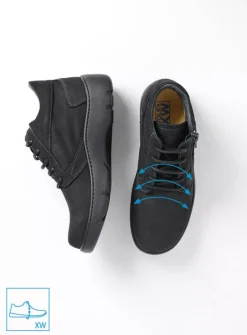 DAMES Wolky Wandelschoenen|Hoge Veterschoenen<Annemarie XW - zwart nubuck