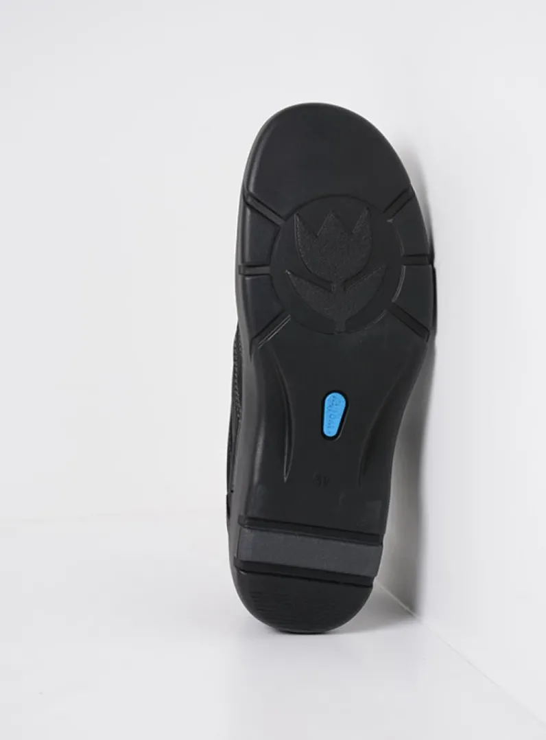 DAMES Wolky Wandelschoenen|Hoge Veterschoenen<Annemarie XW - zwart nubuck