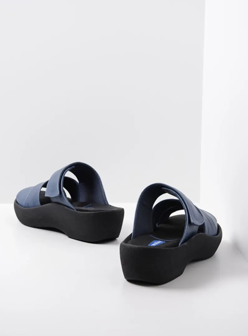 DAMES Wolky Slippers<Aporia - jeans leer