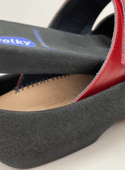 DAMES Wolky Slippers<Aporia - rood leer