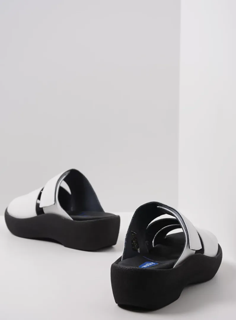 DAMES Wolky Slippers<Aporia - wit leer