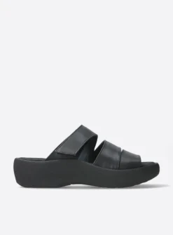 DAMES Wolky Slippers<Aporia - zwart leer