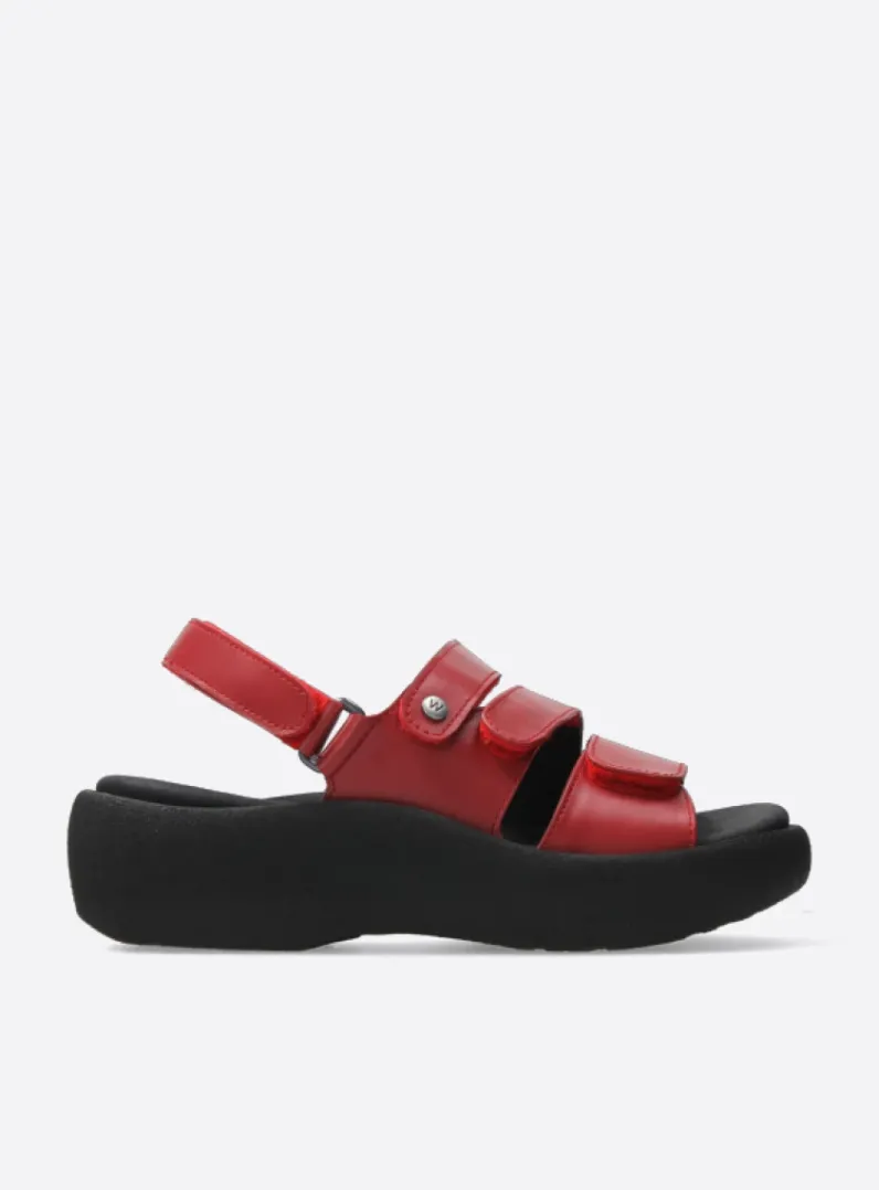 DAMES Wolky Sandalen<Avalon - rood leer