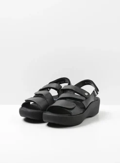 DAMES Wolky Sandalen<Avalon - zwart leer