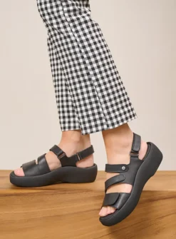 DAMES Wolky Sandalen<Avalon - zwart leer