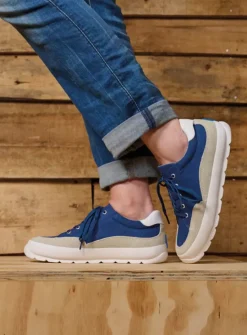 DAMES Wolky Lage Veterschoenen|Sneakers<Babati - blauw canvas/suede