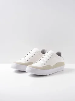DAMES Wolky Lage Veterschoenen|Sneakers<Babati - ijswit canvas/suede