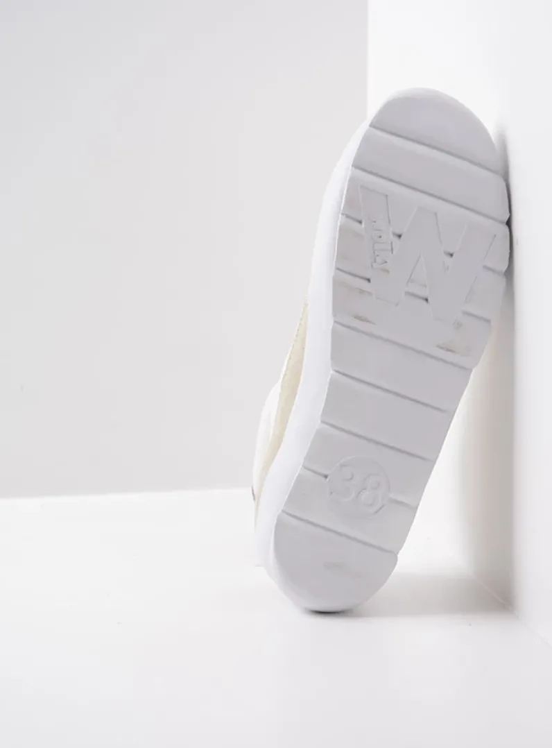 DAMES Wolky Lage Veterschoenen|Sneakers<Babati - ijswit canvas/suede