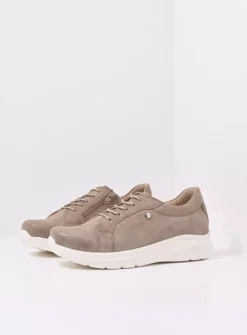 DAMES Wolky Lage Veterschoenen|Sneakers<Blitz - safari effectleer
