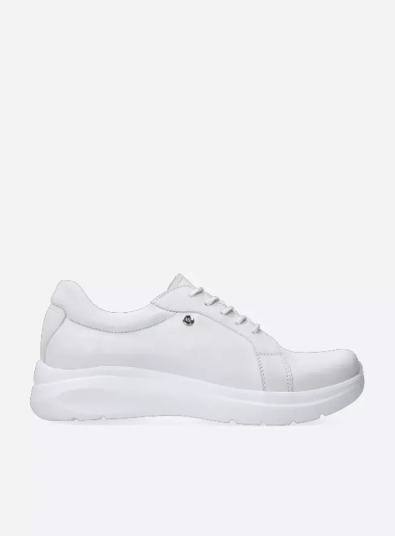 DAMES Wolky Lage Veterschoenen|Sneakers<Blitz - wit effectleer