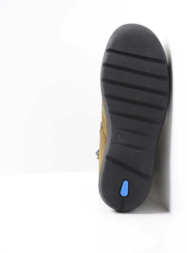 DAMES Wolky Hoge Veterschoenen|Veterlaarzen<Bluff DB - donker taupe suede