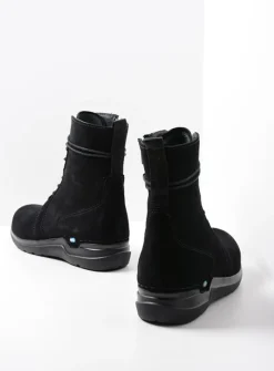 DAMES Wolky Hoge Veterschoenen|Veterlaarzen<Bluff HV - zwart suede