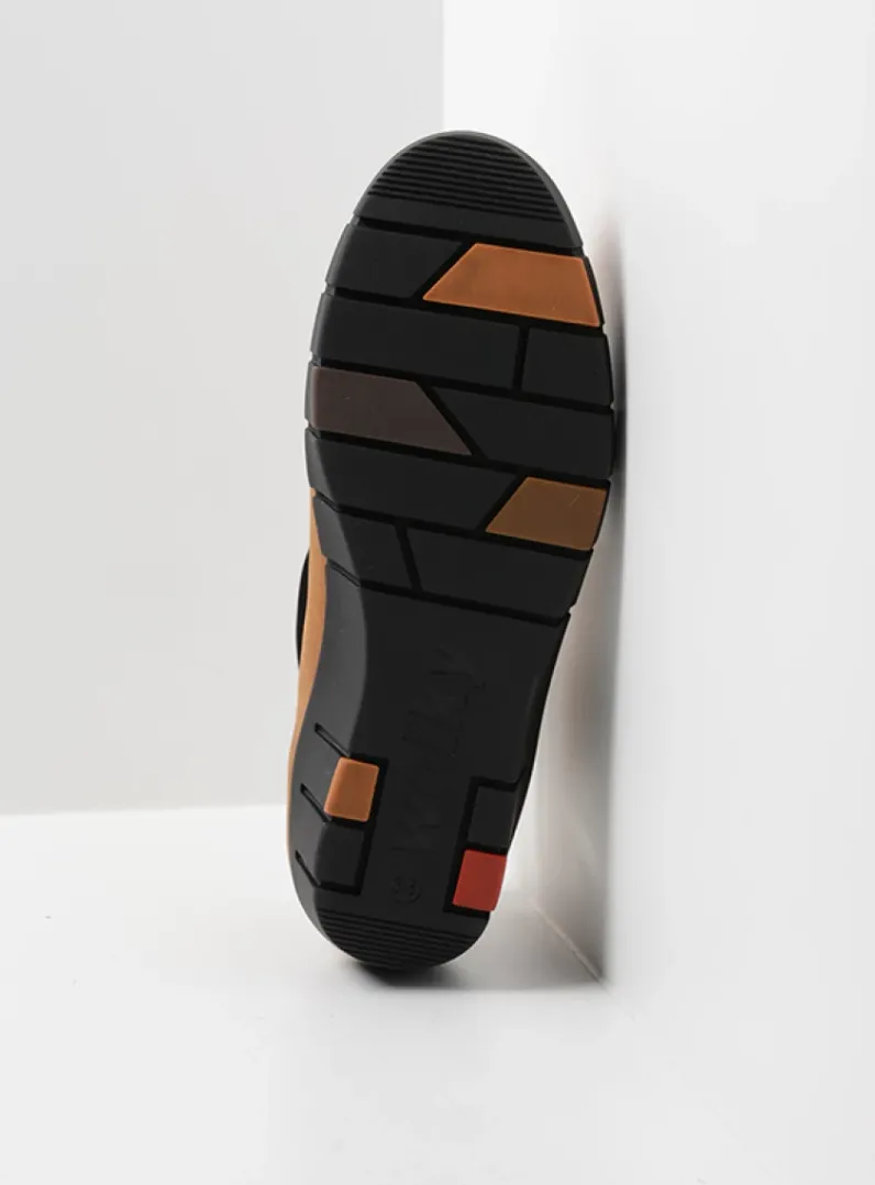 DAMES Wolky Lage Veterschoenen|Herfst/Winter<Boston - camel nubuck