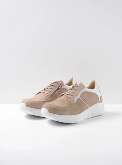 DAMES Wolky Lage Veterschoenen|Wandelschoenen<Bounce - safari nubuck