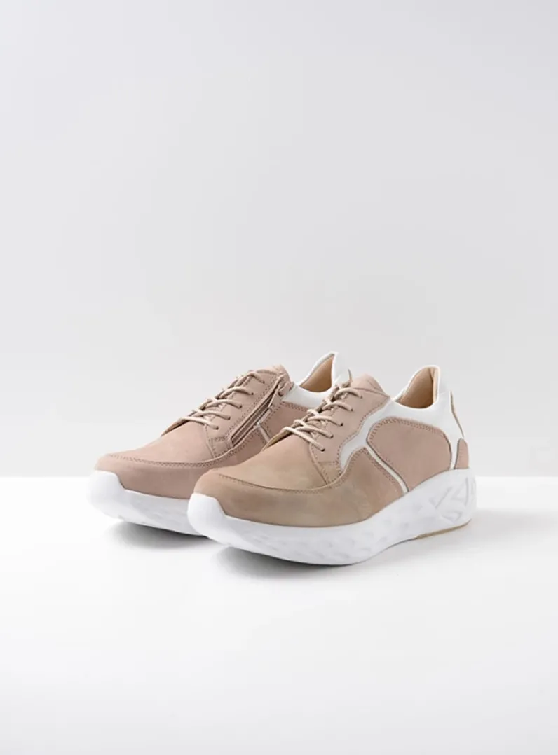 DAMES Wolky Lage Veterschoenen|Wandelschoenen<Bounce - safari nubuck