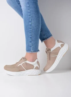 DAMES Wolky Lage Veterschoenen|Wandelschoenen<Bounce - safari nubuck