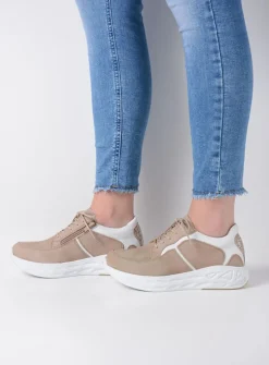 DAMES Wolky Lage Veterschoenen|Wandelschoenen<Bounce - safari nubuck