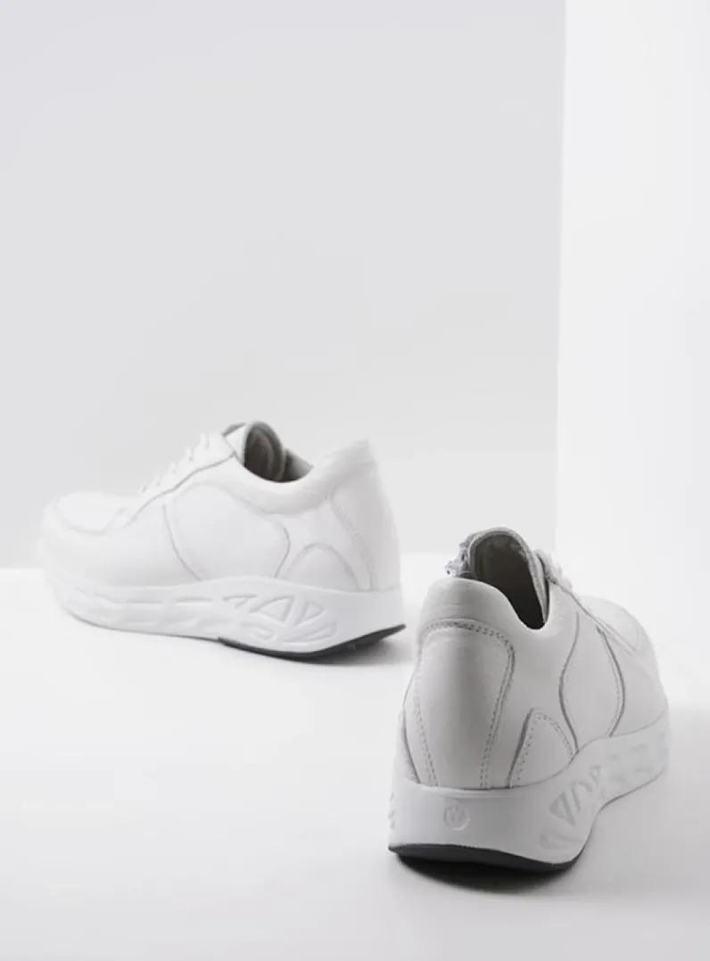 DAMES Wolky Lage Veterschoenen|Wandelschoenen<Bounce - wit leer