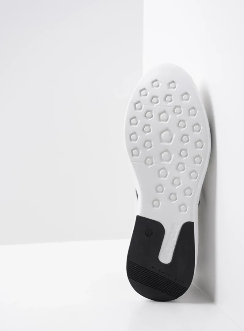 DAMES Wolky Lage Veterschoenen|Wandelschoenen<Bounce - wit/zwart leer