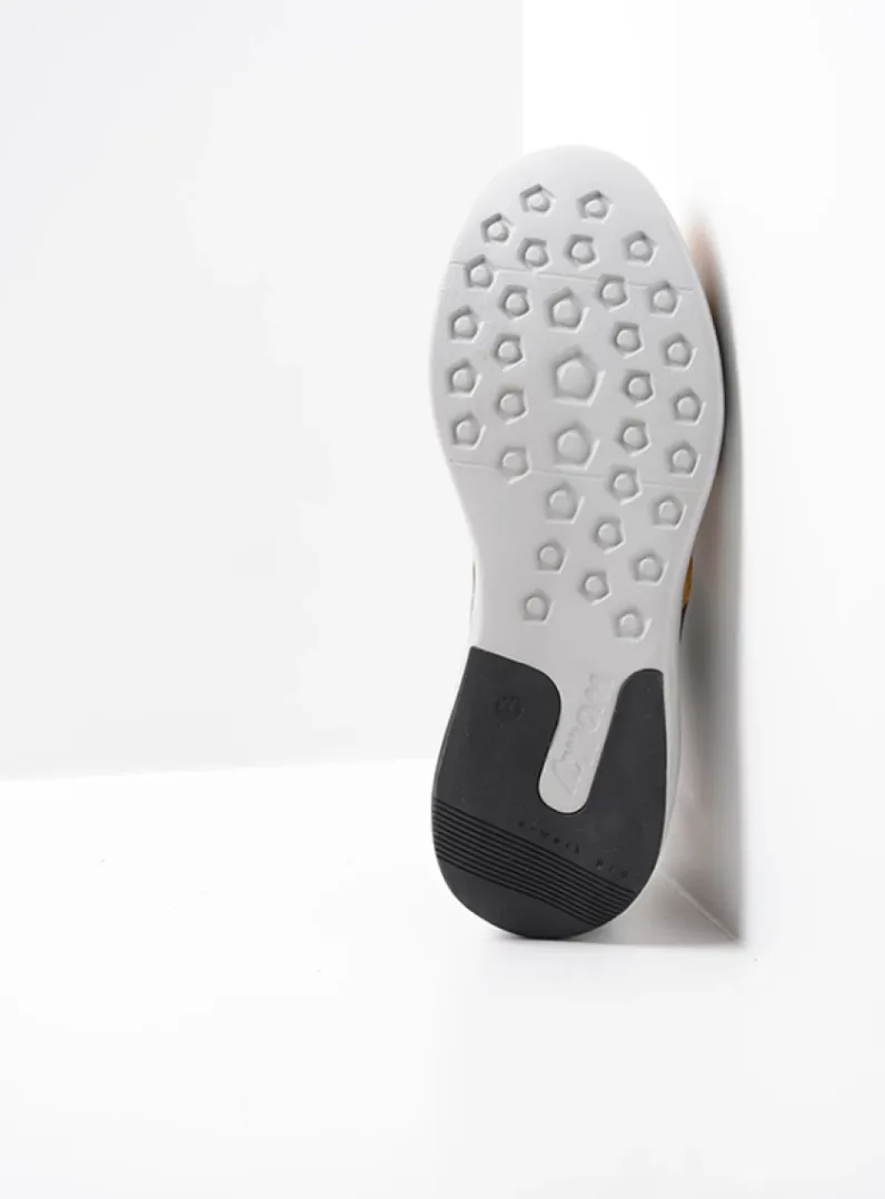 DAMES Wolky Lage Veterschoenen|Wandelschoenen<Bounce - zwart combi leer