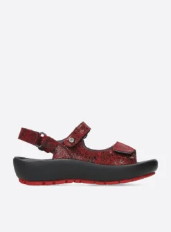 DAMES Wolky Sandalen<Brasilia - rood leer