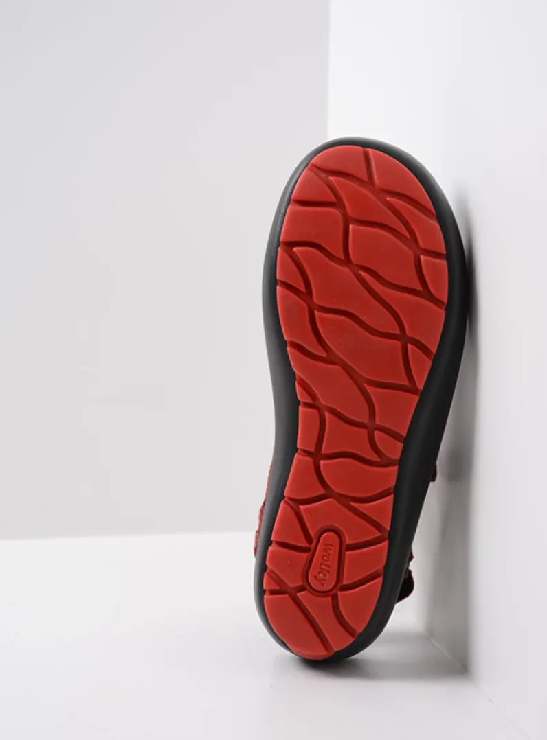 DAMES Wolky Sandalen<Brasilia - rood leer