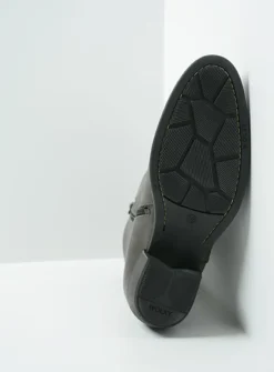 DAMES Wolky Halfhoge Laarzen|Cowboylaarzen<Caprock - antraciet leer