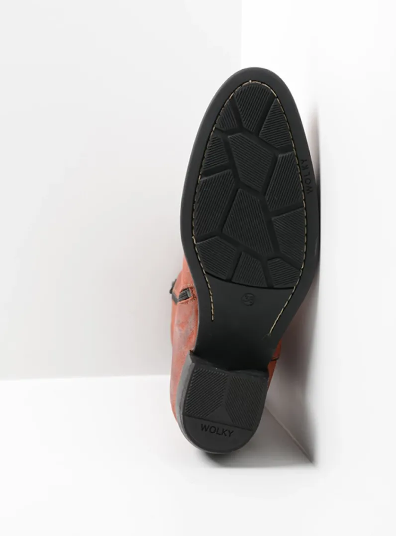 DAMES Wolky Halfhoge Laarzen|Cowboylaarzen<Caprock - terra suede