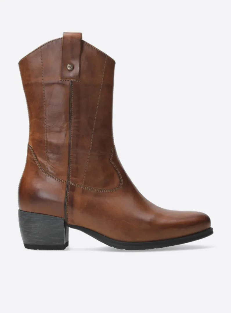 DAMES Wolky Cowboylaarzen|Herfst/Winter<Caprock HV - cognac leer