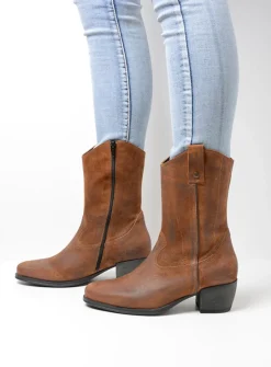 DAMES Wolky Cowboylaarzen|Herfst/Winter<Caprock HV - cognac suede